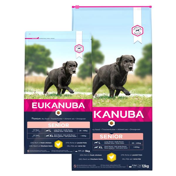 Eukanuba Senior m. kylling | Stor hund